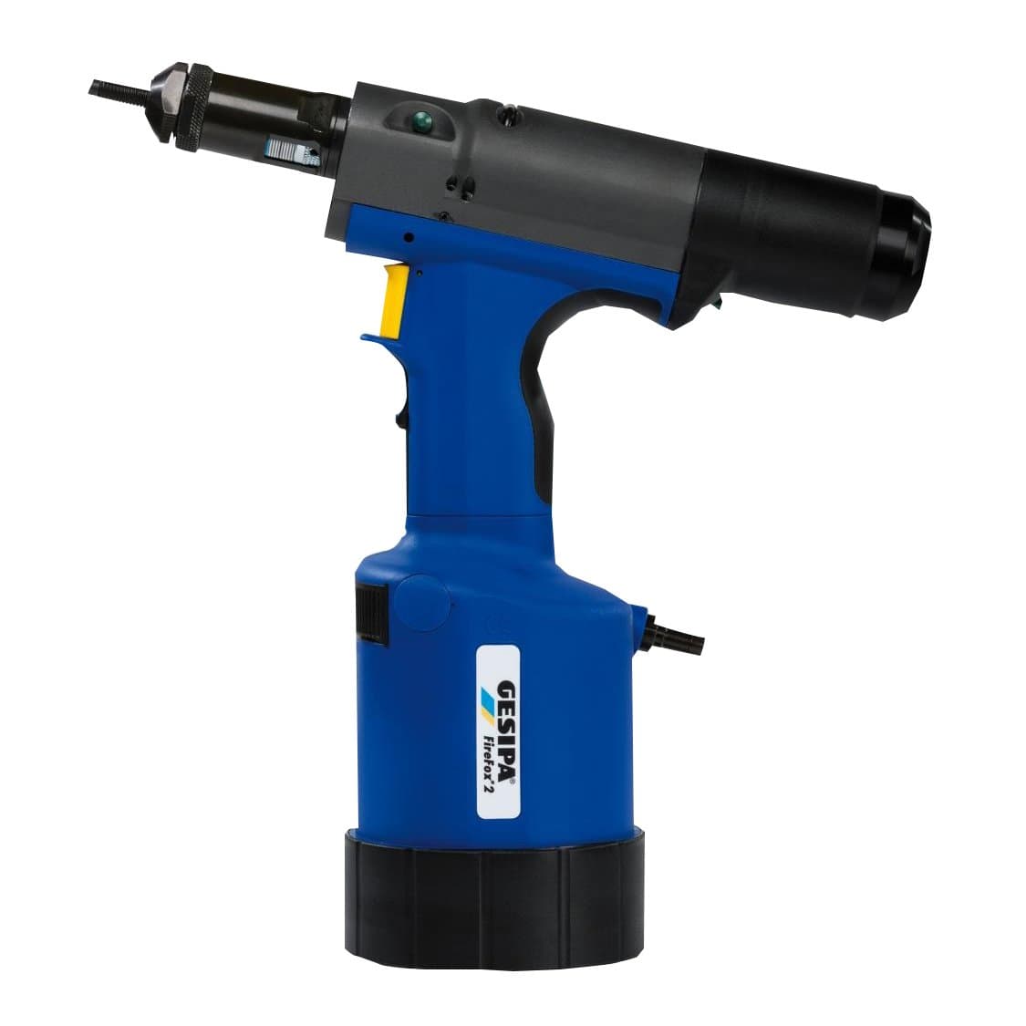 Gesipa Fire Fox 2 1458086 Remachadora Neumática-Hidráulica para Tuercas Remachables M6, Azul/Negro, Herramienta Profesional