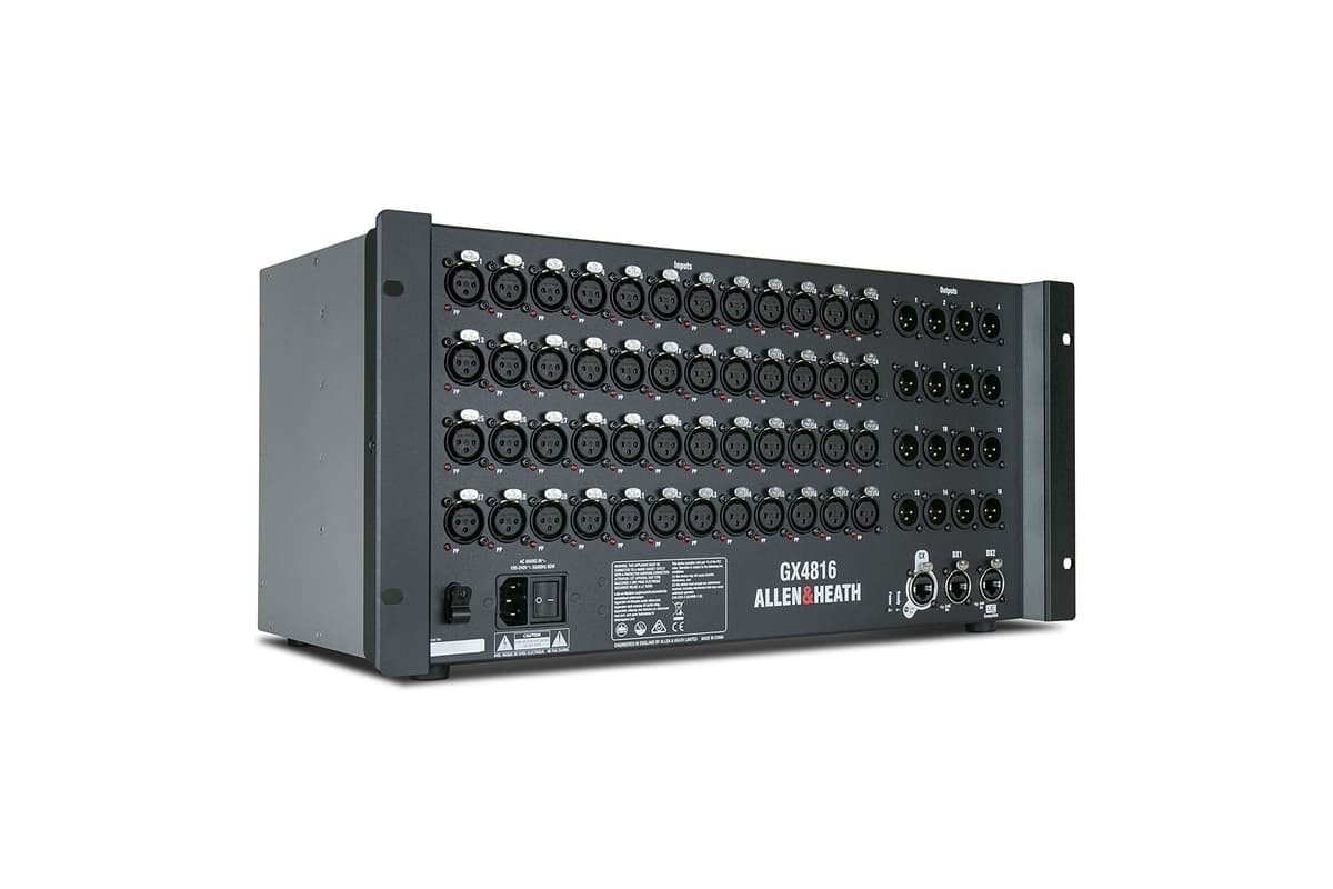 Allen & Heath GX4816 Expansor de Audio 48 Entradas XLR / 16 Salidas XLR con Conectividad DX y ME AH-GX4816