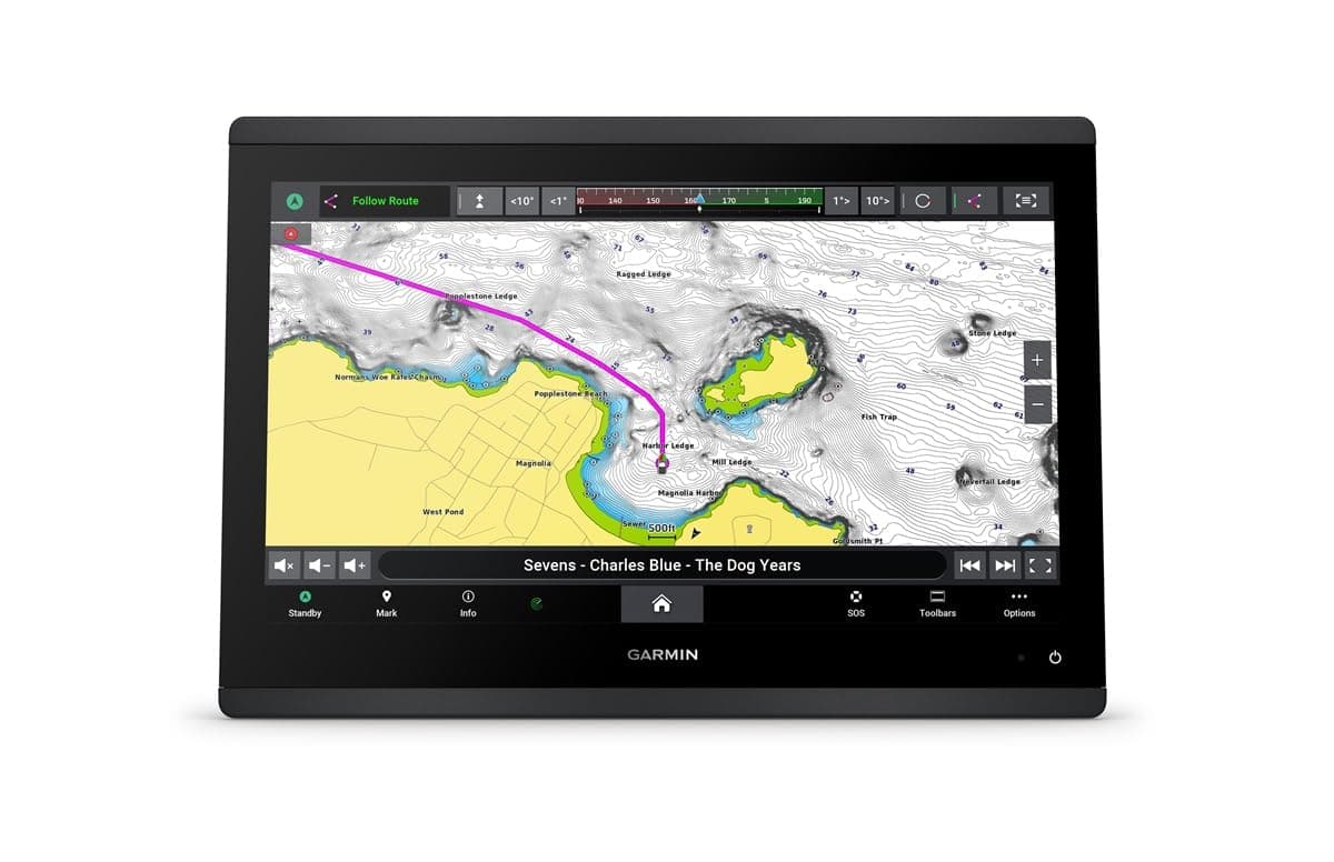 Garmin GPSMAP 1643xsv Plotter 16" con Sonar de Exploración Ultra Alta Definición, Cartografía EE. UU. y Canadá, Navegación Marina Avanzada, Pantalla Impactante y Procesador Potente 010-02919-03