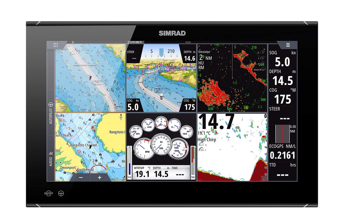 Simrad NSO EVO3S DSI-094 Pantalla Multifunción de Alto Rendimiento 19" solo display MFD Marine GPS Chartplotter Fishfinder