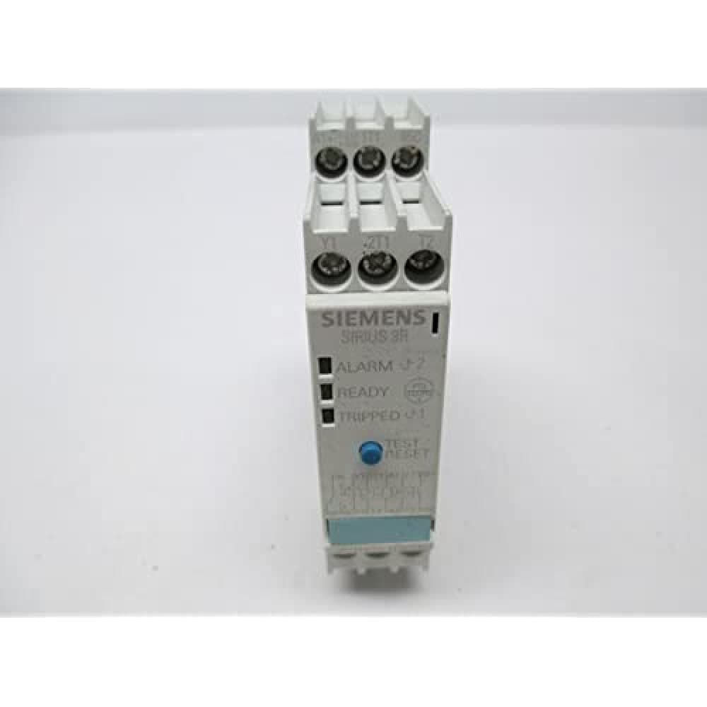 SIEMENS 3RN1022-1DW00 Relé de protección de motor por termistor, bornes de tornillo, unidad de evaluación para 2 circuitos de sensor, alarma y disparo, 3 LEDs, 22 mm de ancho, reset manual/auto/remoto, 1 NA + 1 NC, alimentación 24-240 V AC/DC