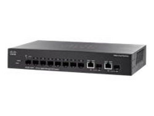 Cisco Small Business SG300-10SFP switch gestionable 8 puertos SFP Gigabit, administrable, para escritorio y montaje en rack ASC204088ATE01