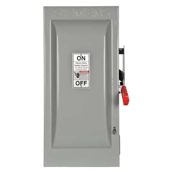 SIEMENS HF323N Interruptor Seccionador Fusible 100A 600V 3 Polos 3 Fases NEMA 1 Usado