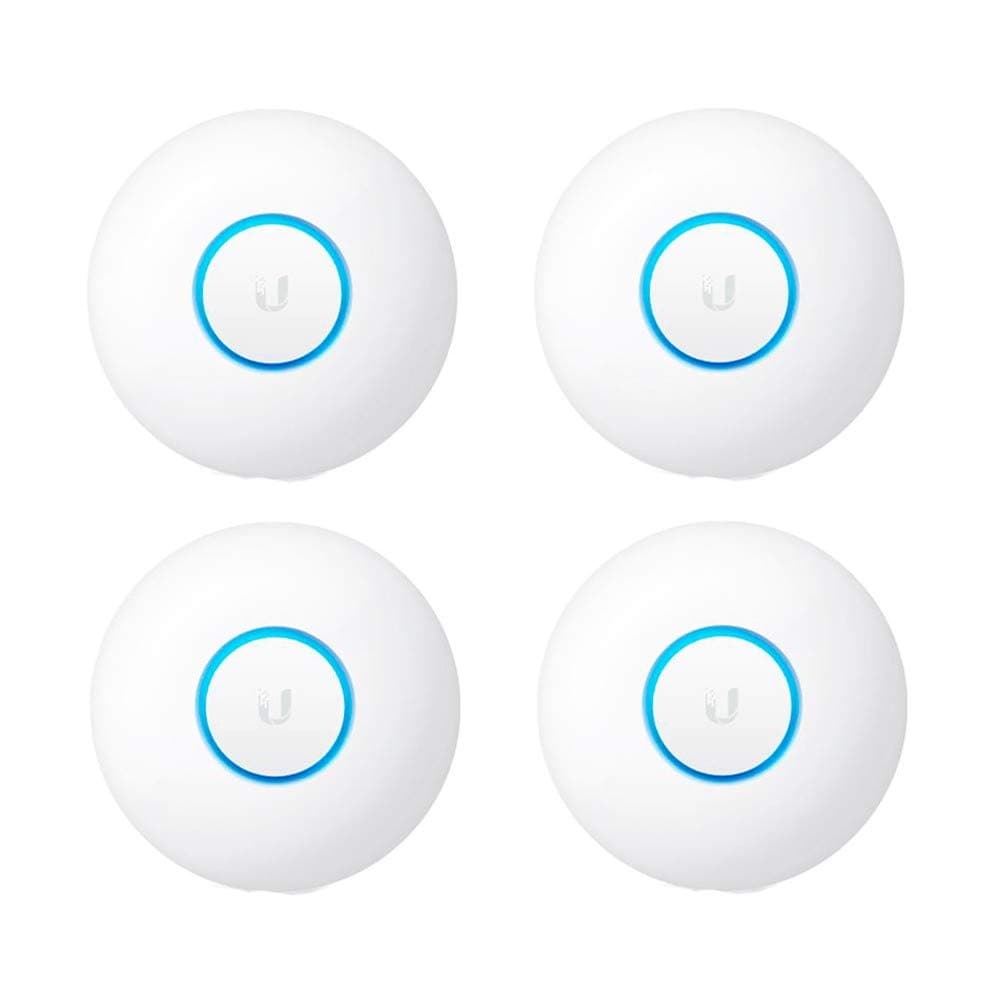 Ubiquiti UniFi UAP-nanoHD-US - Access Point Wi-Fi empresarial Wave 2 doble banda 4x4 MIMO hasta 1730 Mbps (Pack de 4)