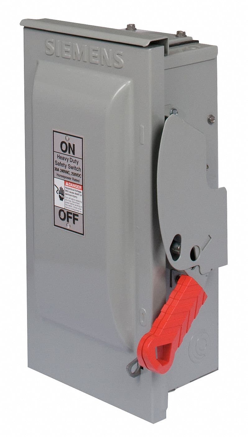 SIEMENS HF363R Interruptor Seccionador Fusible 100A 600V 3 Polos 3 Fases NEMA 3R Nuevo