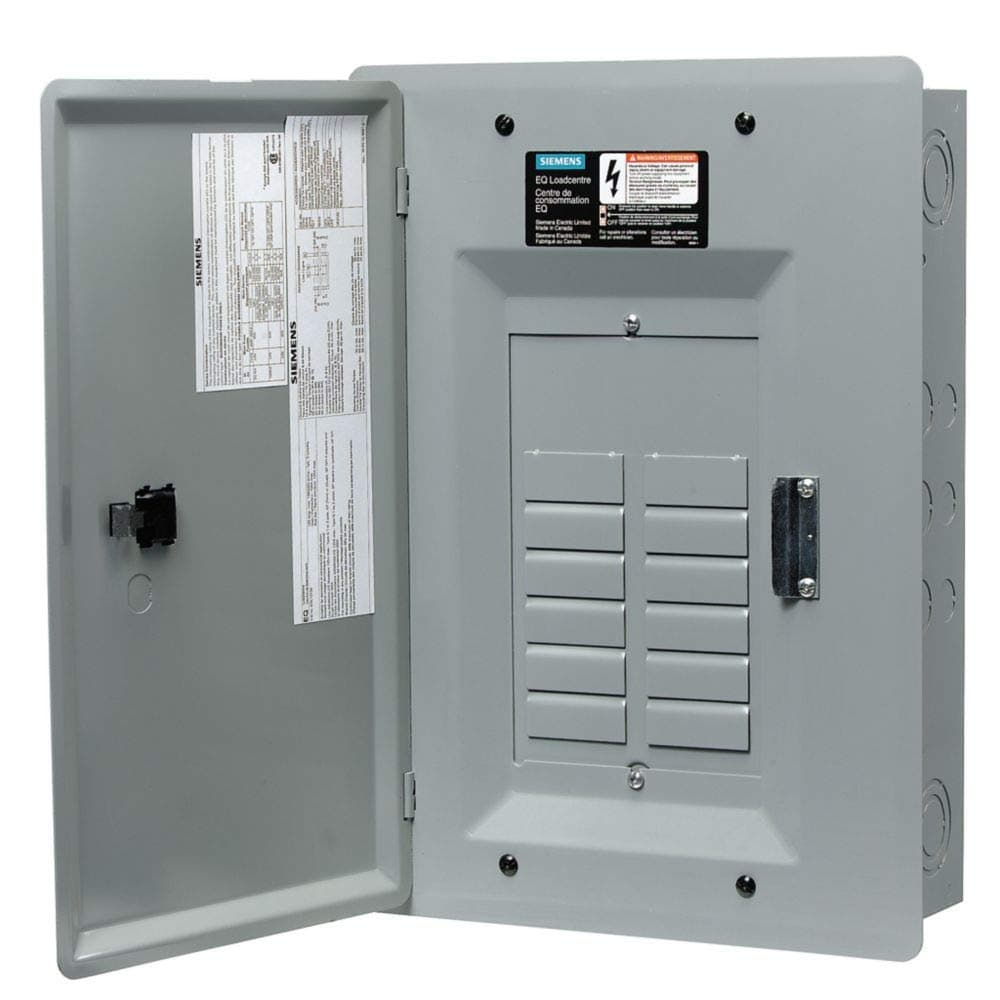 SIEMENS EQL12125D Tablero de Carga 125A con Lugs Principales, 1 Fase, 120/240V, Interior, Panel Eléctrico Residencial/Comercial