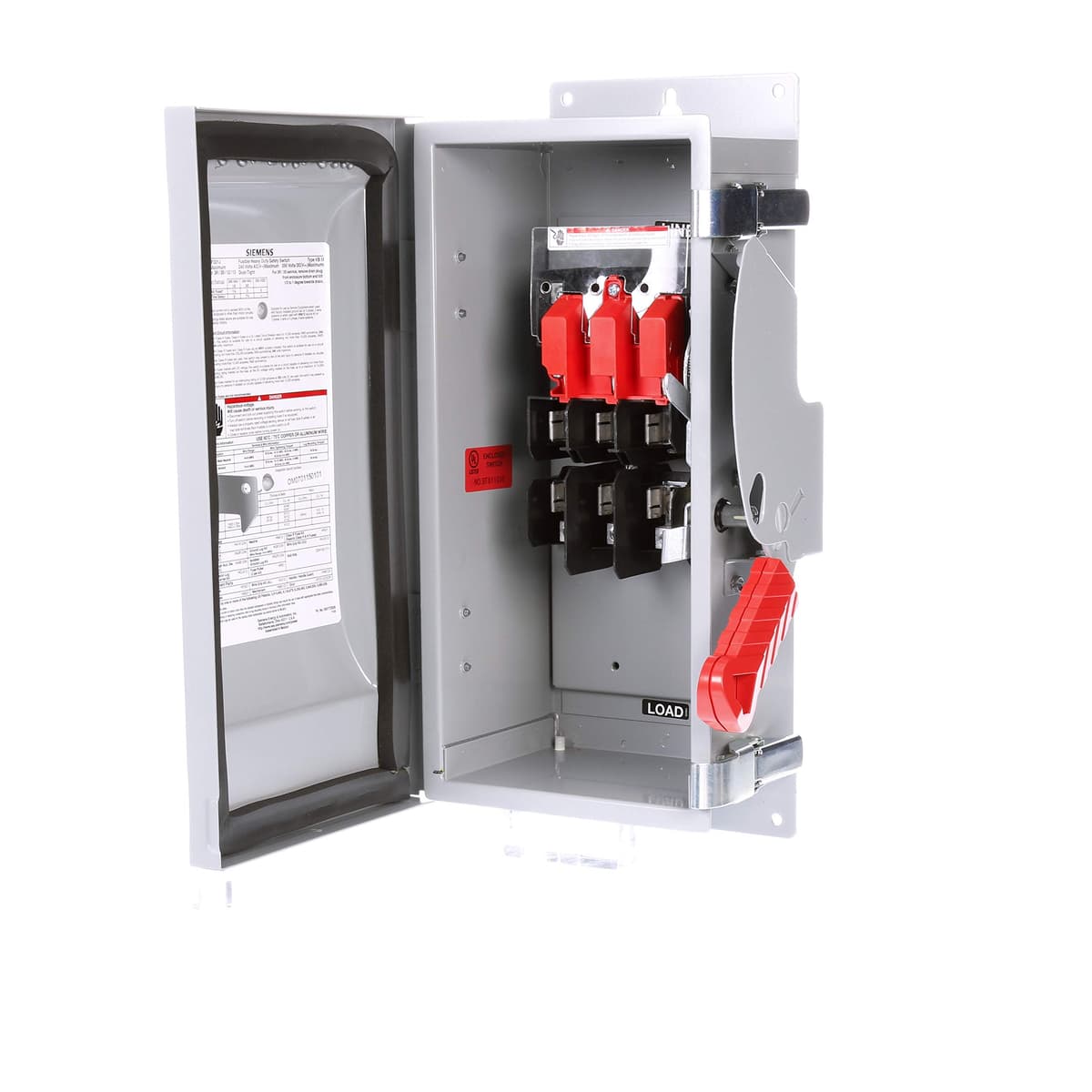 SIEMENS HI HF321J Interruptor de Seguridad Fusible 30A 3 Polos 240V 3 Hilos Heavy Duty