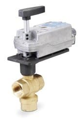 Siemens 171E-10370S Válvula de bola inoxidable 2" 3 vías 40CV + Actuador GMA121.1P