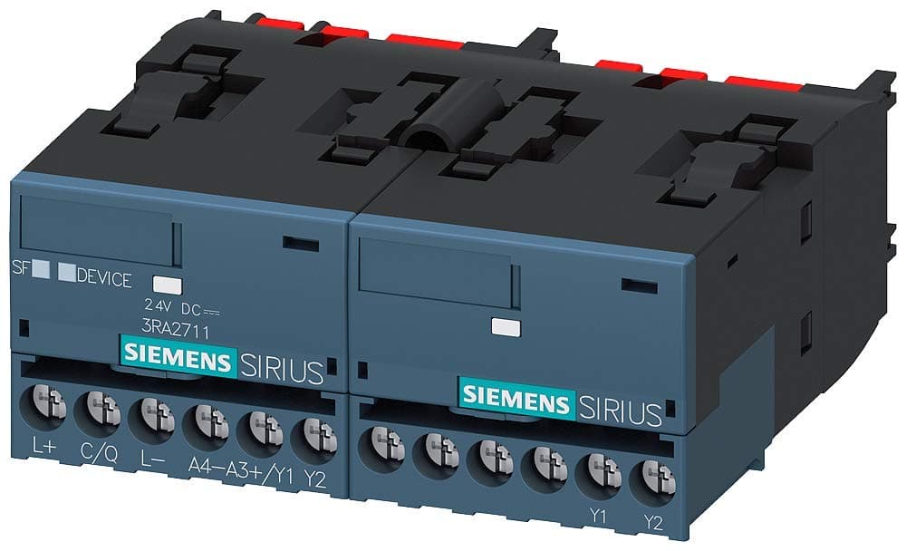 SIEMENS Sirius 3RA2711-1BA00 Módulo Funcional IO-Link, 24VDC, Arranque Inversor, para Contactores 3RT2 con Comunicación, Borne de Tornillo