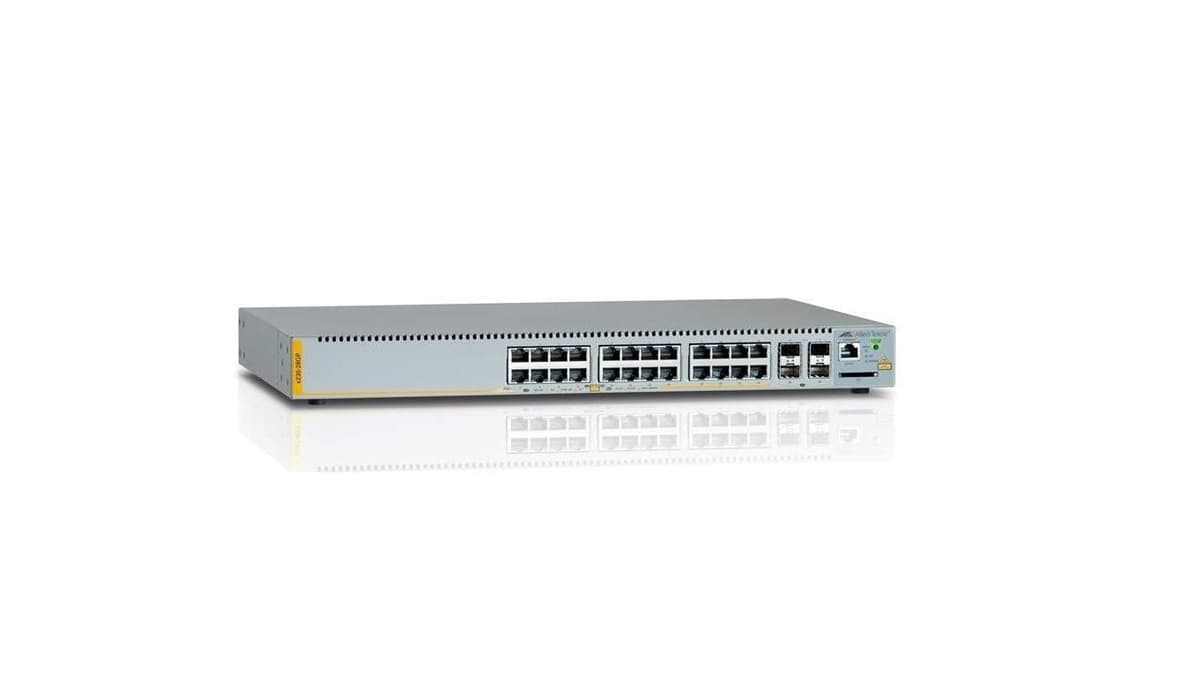 Allied Telesis AT-X230-28GP Switch Ethernet PoE+ 24 puertos Gigabit + 4 SFP, administrable, capa 2, montaje en rack AT-X230-28GP-10