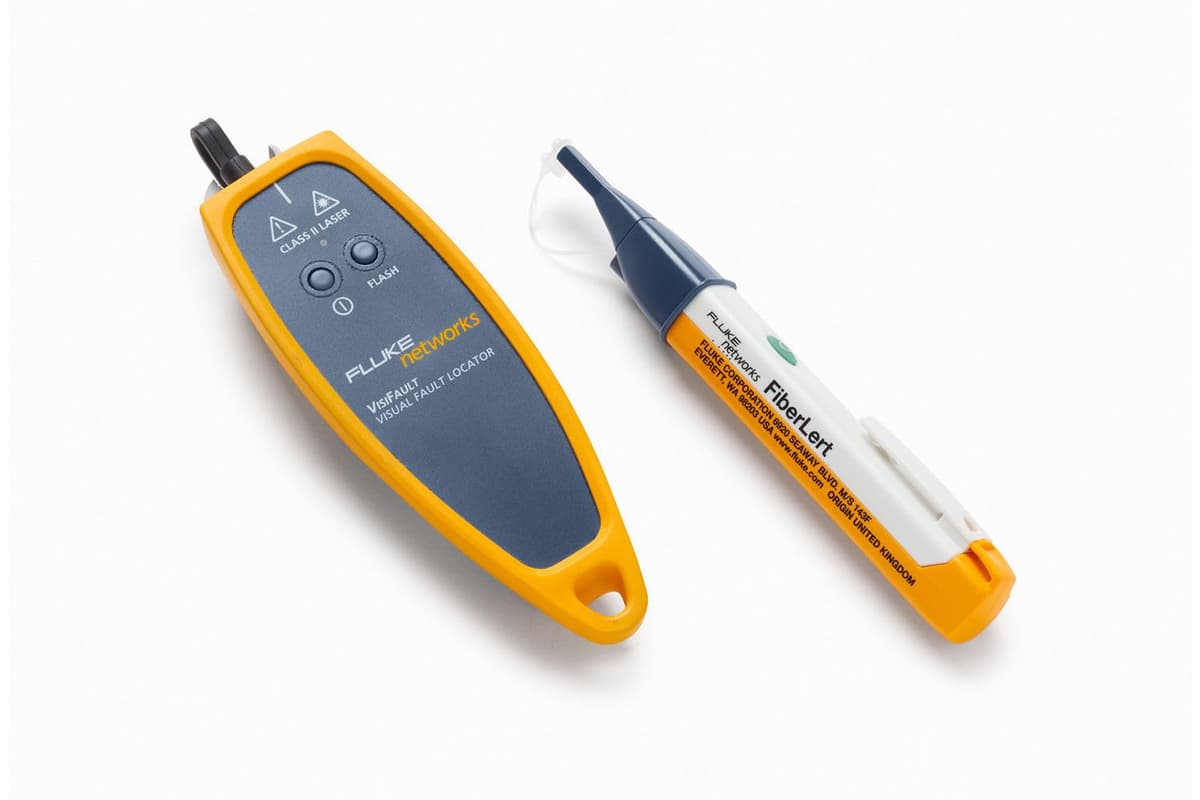 Fluke Networks VISIFAULT-FIBERLRT Localizador Visual de Fallas para Fibra Óptica con Detector de Fibra en Vivo, VFL, comprobador de continuidad y localización de cortes y microcurvaturas