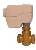 SIEMENS 262-02044 Válvula de Control Normalmente Abierta, 3/4", 6.3 Cv, Modulación 0-10 V, Fail-Safe, Cuerpo de Latón, Ensamble de Válvula
