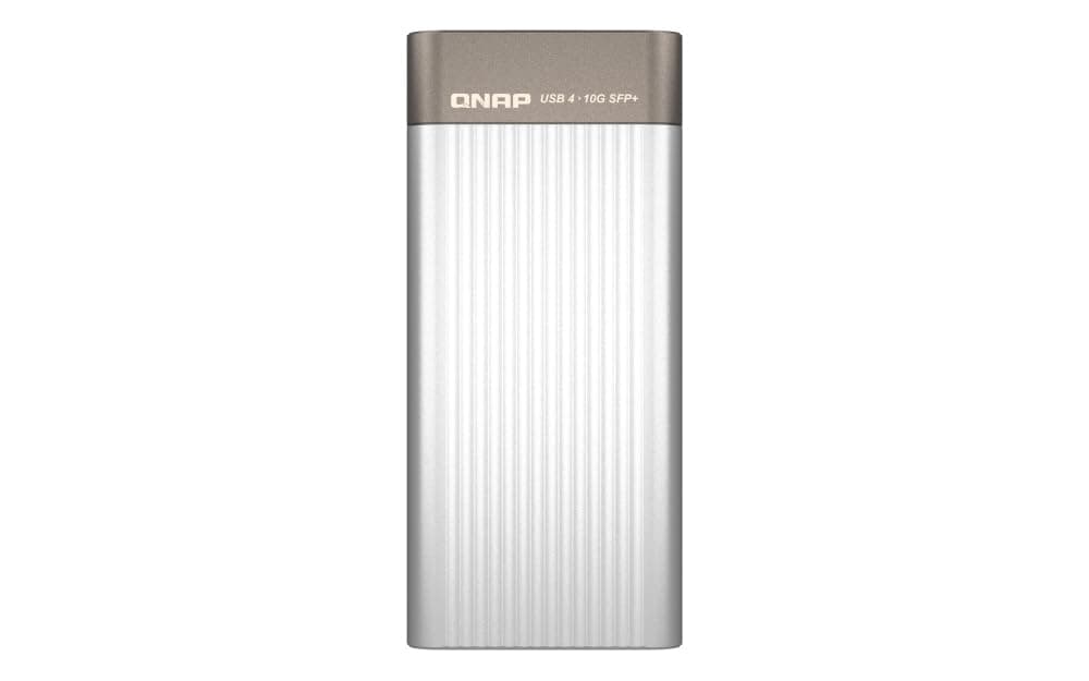 QNAP USB 4 Tipo-C a 1x 10GbE SFP+ Adaptador de Red, alta velocidad, compatible con USB4 y Thunderbolt