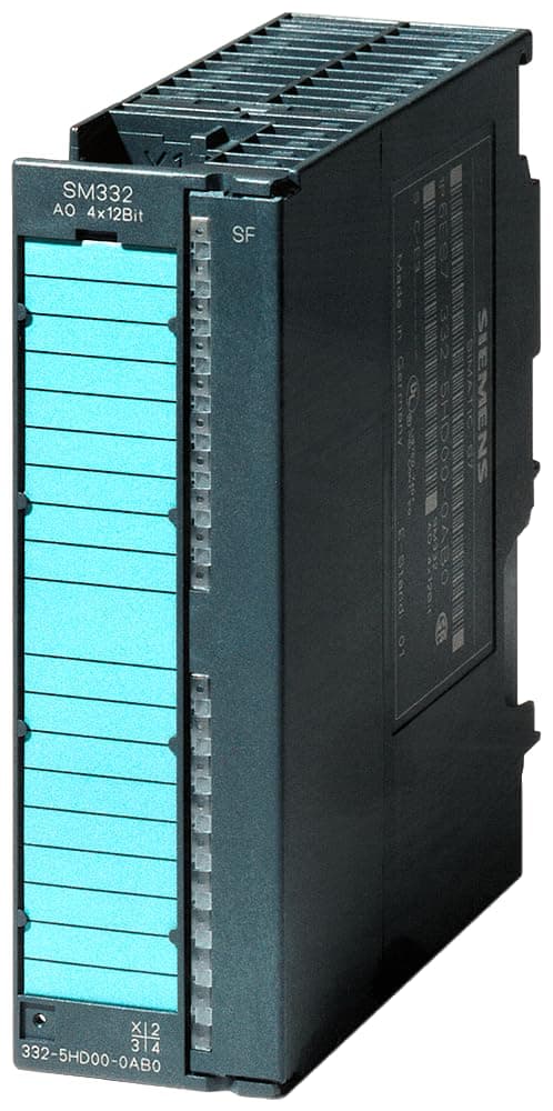 SIEMENS S7-300 6ES7332-7ND02-0AB0 Módulo de Salida Analógica 4AO 12 bits 0/4-20 mA Profibus DP CPU PLC Industrial