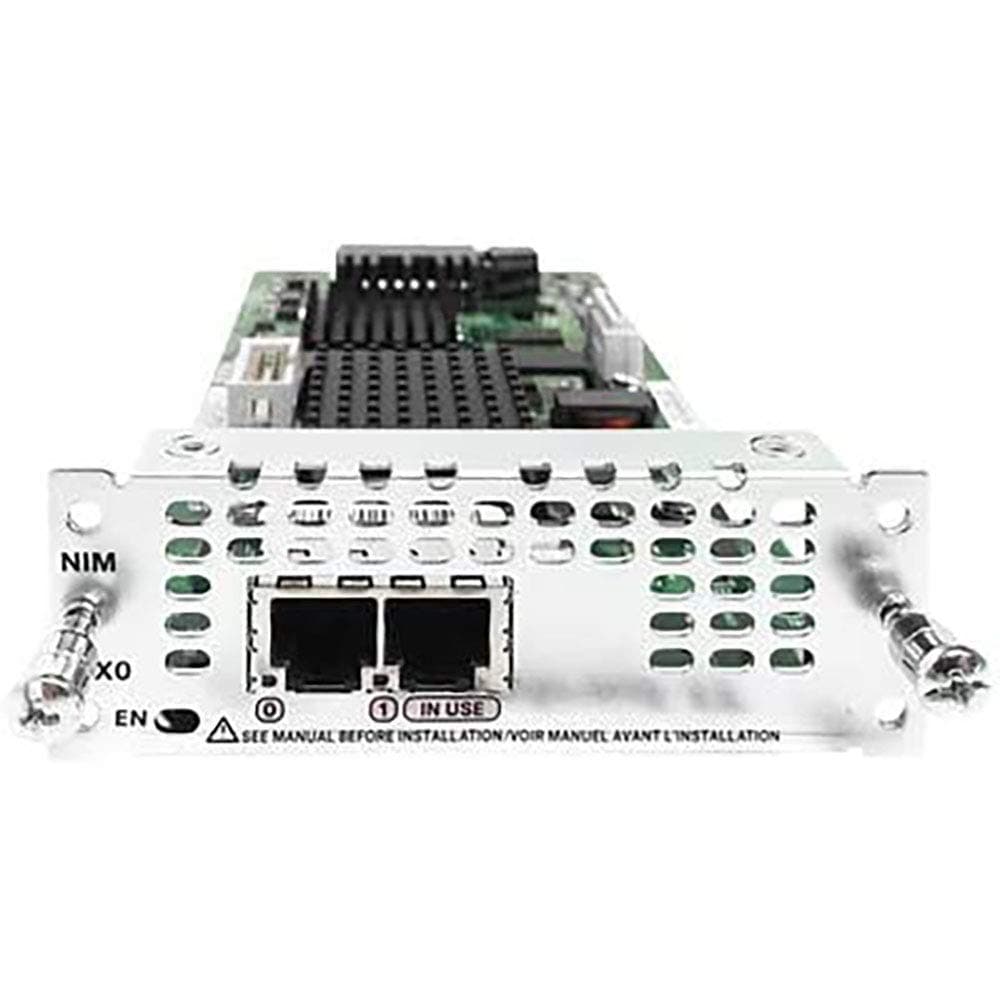 Cisco NIM-2FXO= Tarjeta de Interfaz de Voz (VIC) 2 Puertos FXO para Gateway/Router VoIP, Telefonía Análoga, Cisco Networking