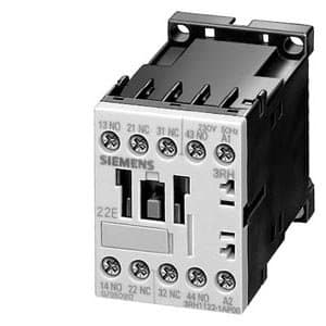 SIEMENS 3RH11 31-1KB40 3RH11311KB40 Relé de acoplamiento S00, riel DIN 35 mm, conexión por tornillo, varistor integrado, 3 NO + 1 NC, 24 VDC, identificación 31 E