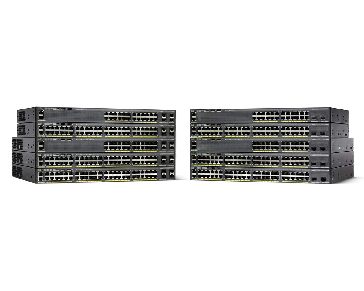 Cisco Catalyst 2960-XR WS-C2960XR-24PD-I Switch Administrable L2 Gigabit Ethernet 10/100/1000 PoE Negro, 24 Puertos, Reacondicionado