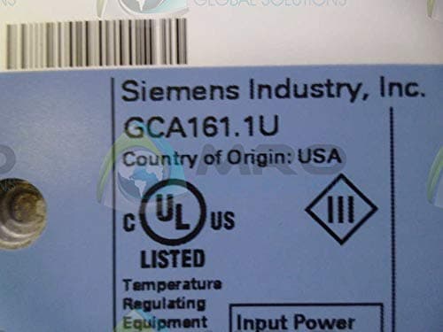 SIEMENS Building Technologies GCA161.1U Actuador de retorno por resorte 160 lb-in (18 Nm), 24 Vac/Vdc, control 0-10 Vdc, carrera 90 s, con realimentación