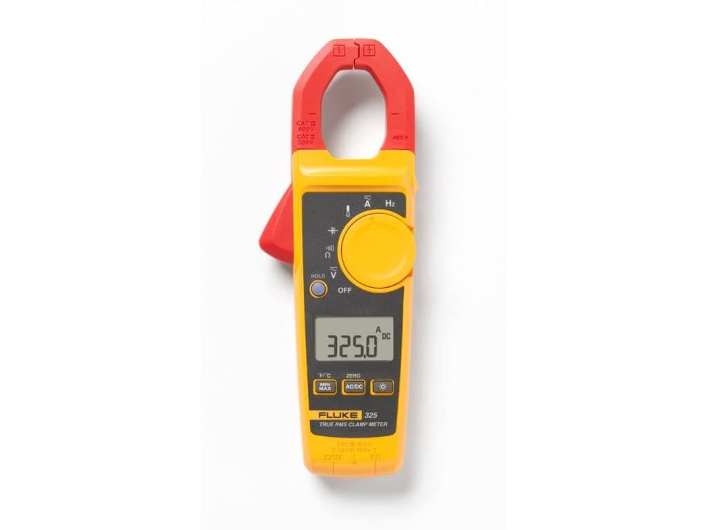Fluke 325 CAL - Pinza Amperimétrica True RMS, Calibración Trazable NIST con Datos, Multímetro de Gancho, Medición AC/DC, Continuidad y Resistencia