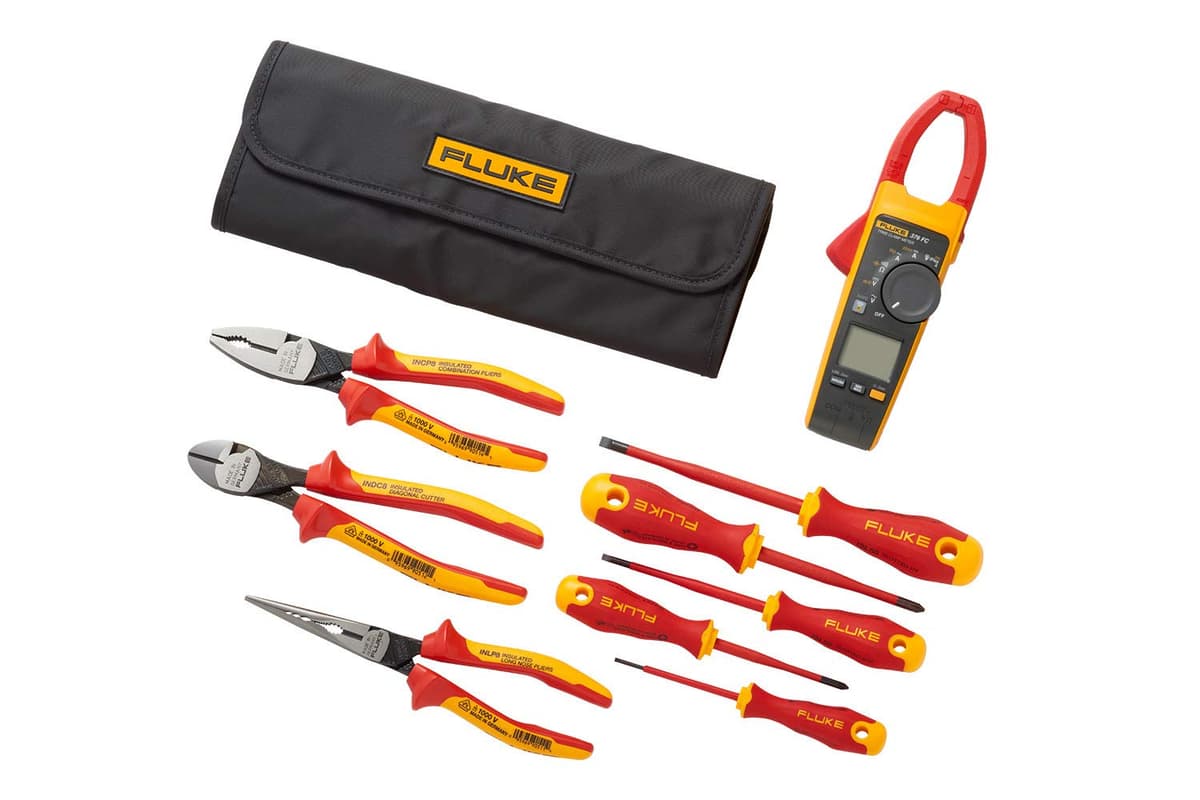 Fluke 376FC Pinza Amperimétrica + Kit Inicial de Herramientas Manuales Bundle (IB376K)