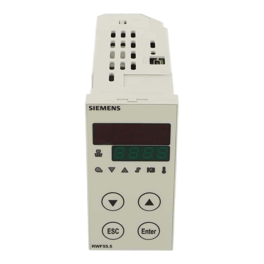 SIEMENS RWF55.50A9 Controlador Universal 96x48 mm, salida 3 posiciones, salida analógica y MODBUS, panel industrial