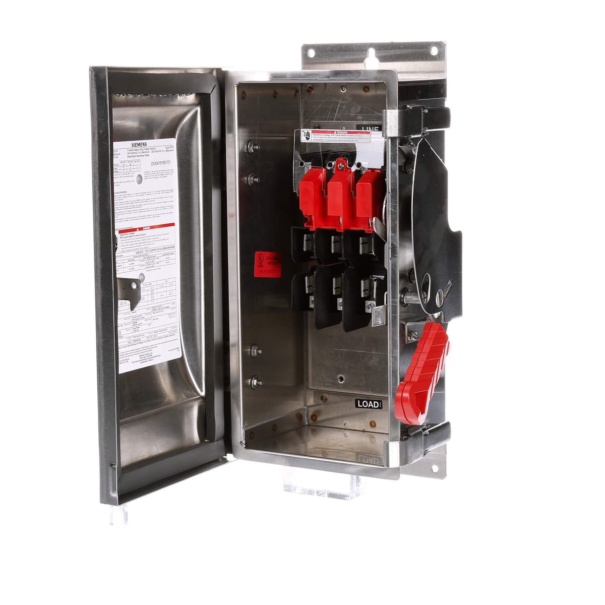 Siemens HI HF321S - Interruptor de Seguridad de Servicio Pesado, 30 A, 3 Polos, 240 V, 3 Hilos, con Fusibles, Heavy Duty Safety Switch