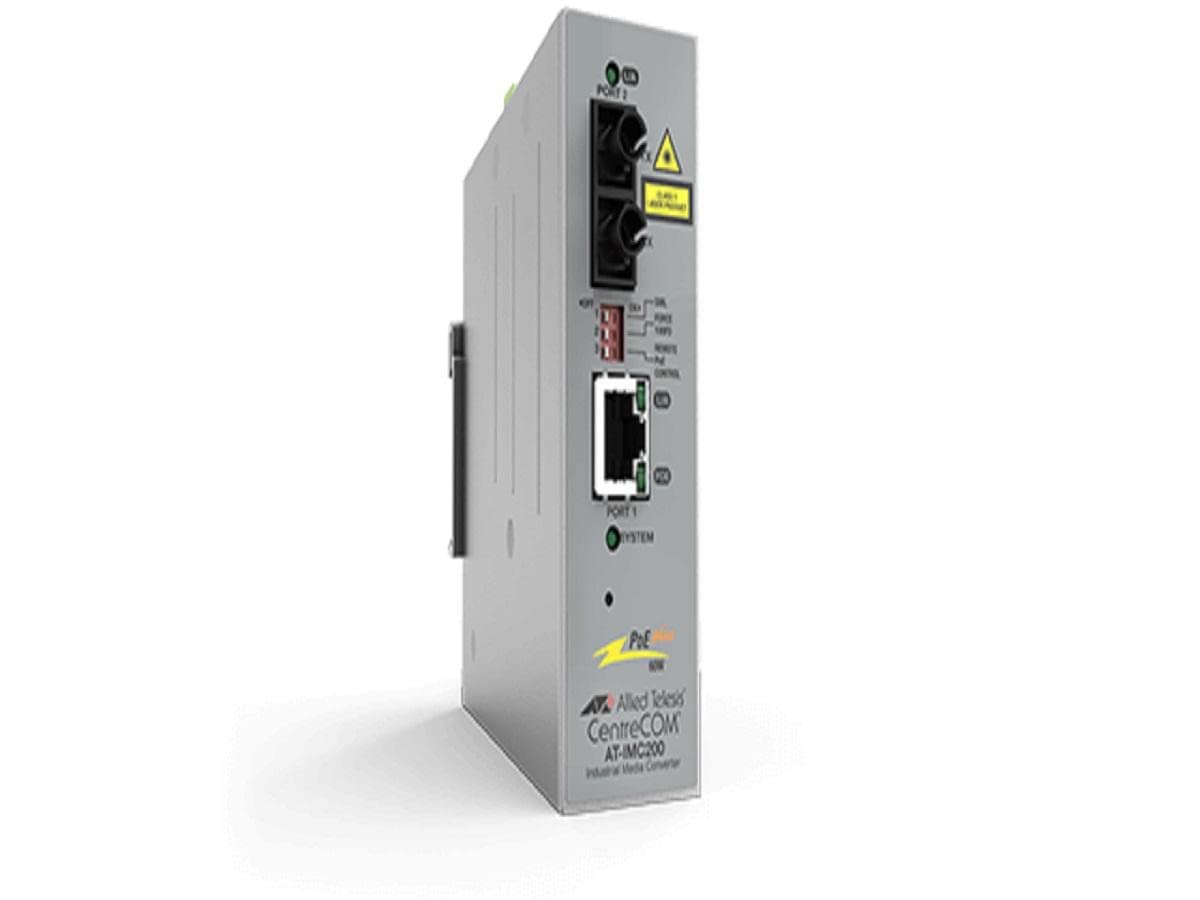Allied Telesis IMC200TP/SC-980 Conversor de Medios/Transceiver Ethernet a Fibra SC, 10/100TX a 100FX, Modo Transparente, Convertidor RJ-45 a SC, Modelo AT-IMC200TP/SC-980