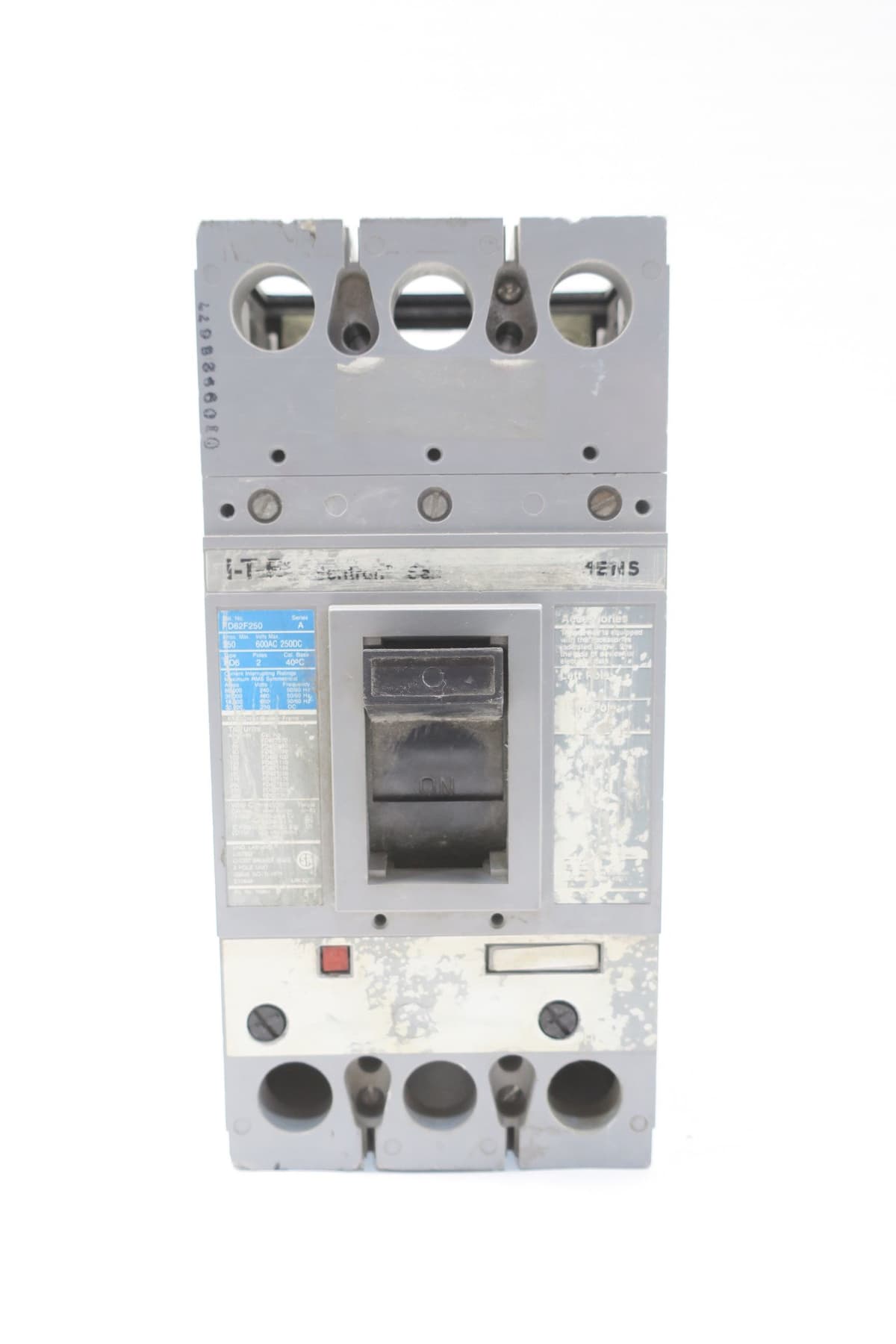 Siemens I-T-E FD62F250: Interruptor Termomagnético (Molded Case) 250A 2 Polos 600V AC - Código D594211 D594211-FD62F250