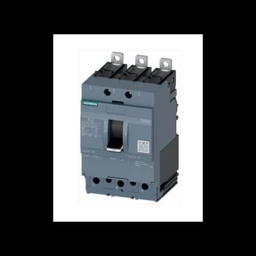 SIEMENS 3VA41 3VA4111-4ED34-0AA0 Interruptor automático 3 polos 110A 25kA tipo FTFM, negro, para carga