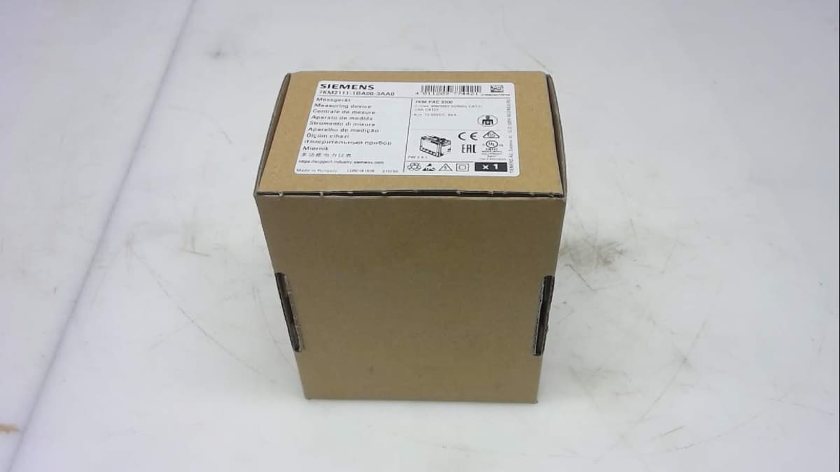 Siemens Sentron PAC3200 7KM2111-1BA00-3AA0 - Módulo medidor de energía trifásico, analizador de redes, monitor de consumo, medición y monitoreo eléctrico industrial