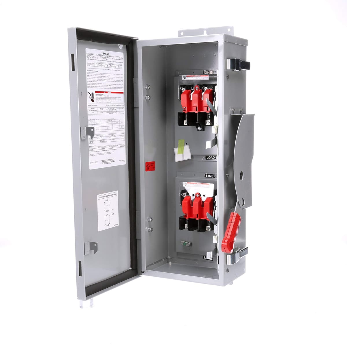 Siemens HI HNF461J 30A 4P 600V 4 hilos Interruptor desconectador no fusible Heavy Duty Tipo 12
