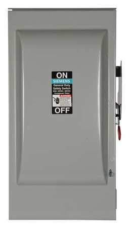 Siemens ITE GNF324R, interruptor de seguridad no fusible 200A 240V 3 polos, montaje NEMA 3R, color gris, código de parte GNF324R