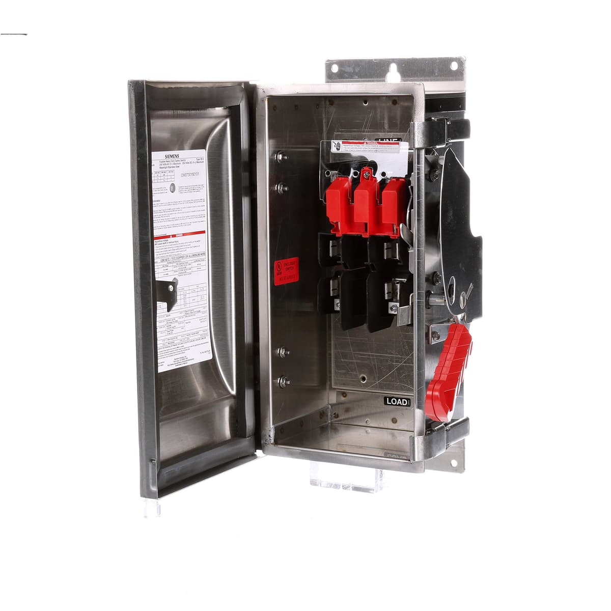 Siemens HI HF221S - Interruptor de Seguridad Pesado 30A 2 Polos 240V 2 Hilos con Fusibles, Switch de Desconexión Industrial, Código de Parte HF221S