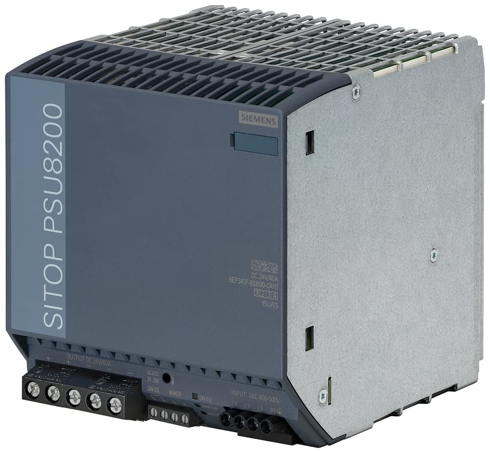 SIEMENS SITOP PSU8200 6EP3437-8SB00-0AY0 Fuente de Alimentación Conmutada 24V 40A 960W Montaje en Riel DIN Industral PSU Switching Power Supply
