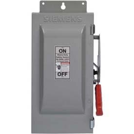 Siemens HF223J Interruptor de Seguridad Fusible Heavy Duty 100A 240V 2 Polos NEMA 12