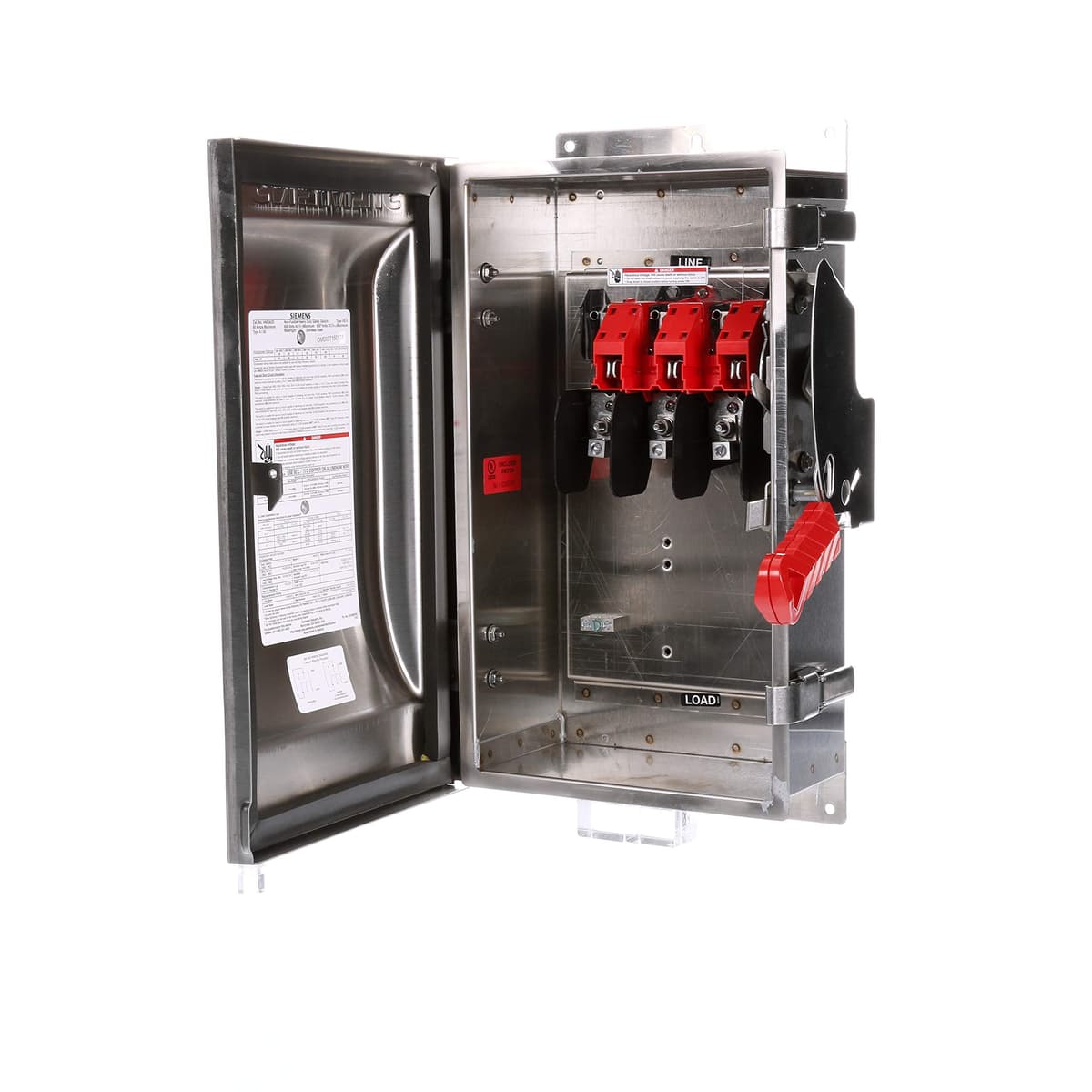 SIEMENS HI HNF362S Interruptor de Seguridad Heavy Duty No Fusible 60A 3 Polos 600V 3 Hilos para Corte y Aislamiento Eléctrico