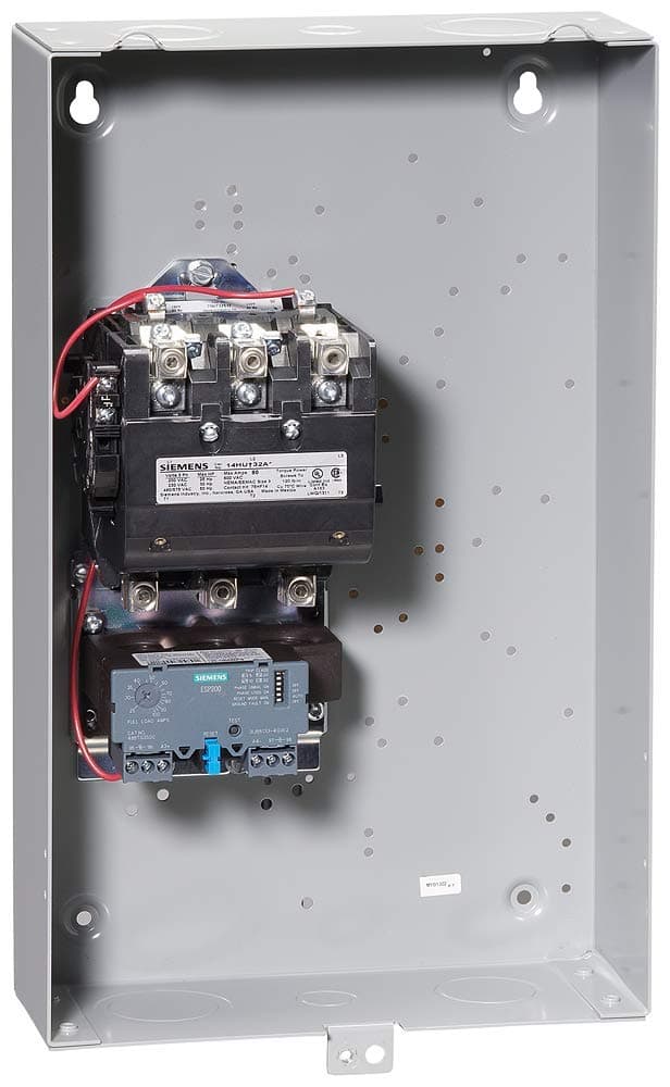 Siemens US2:14IUH32BH Arrancador de Motor de Servicio Pesado, no reversible, relé de sobrecarga de estado sólido, rearme automático/manual, NEMA 1, 3 fases, 3 polos, tamaño 3 1/2, rango de sobrecarga 50-200A, bobina 480VAC