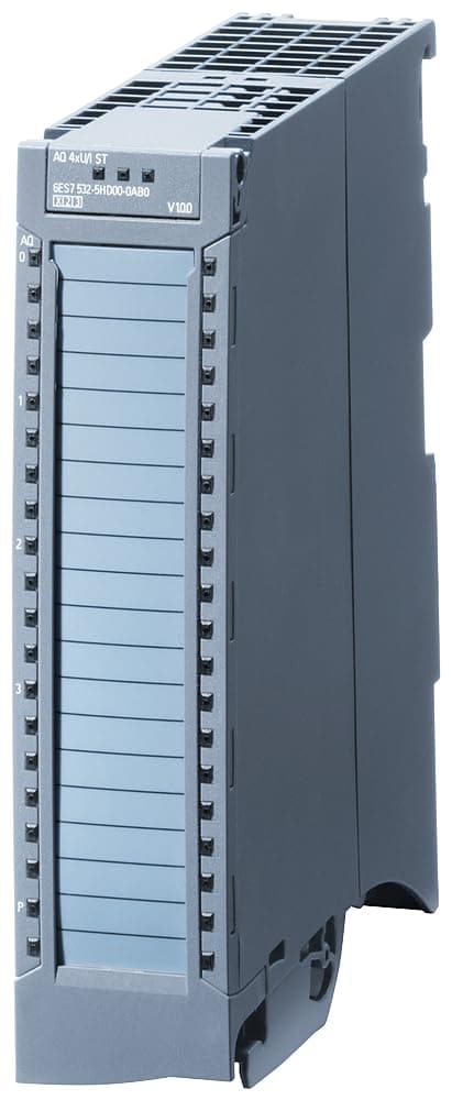 SIEMENS SIMATIC S7-1500 ST70-1500 6ES7532-5HF00-0AB0 Módulo de Salida Analógica 8 Canales, 16 bits, Exactitud 0.3%, 24 VDC, Indicadores LED, Protección contra Polaridad Inversa y Cortocircuito, Carga 1 kΩ