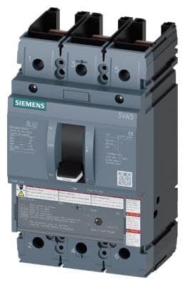 SIEMENS 3VA52 3VA5210-6EC31-0AA0 Interruptor Automático 3 Polos 100A 65kA FTAM, Negro, Breaker