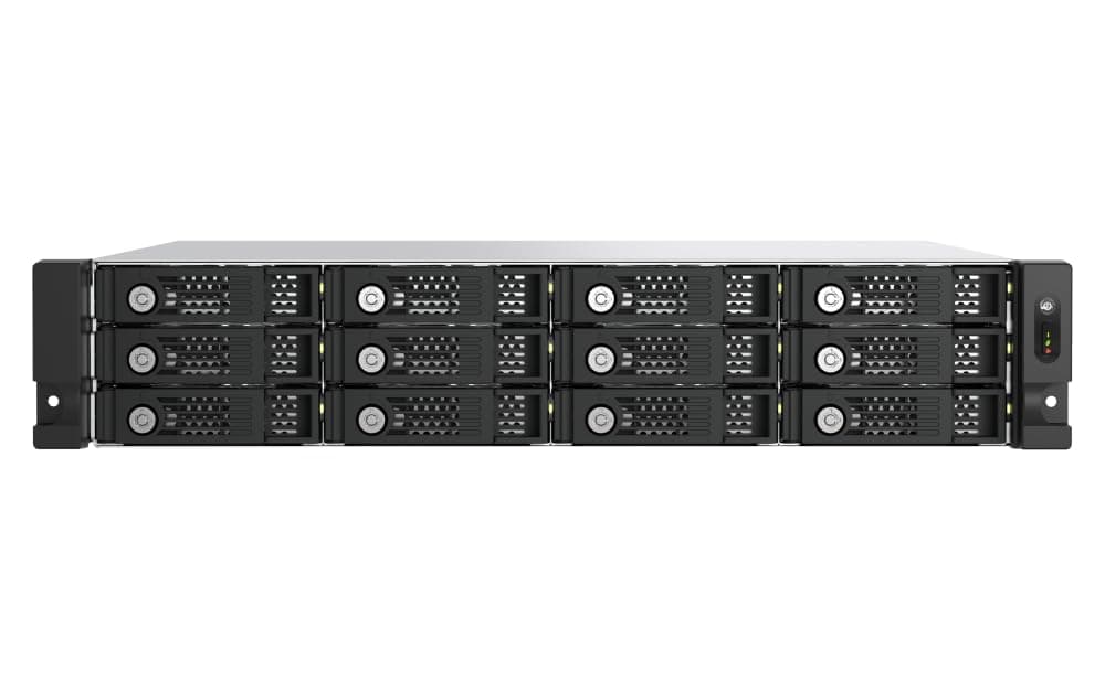 QNAP TL-R1200PES-RP-US JBOD SATA PCIe 12 Bahías 2U Short Depth para expansión a petabytes (sin discos)