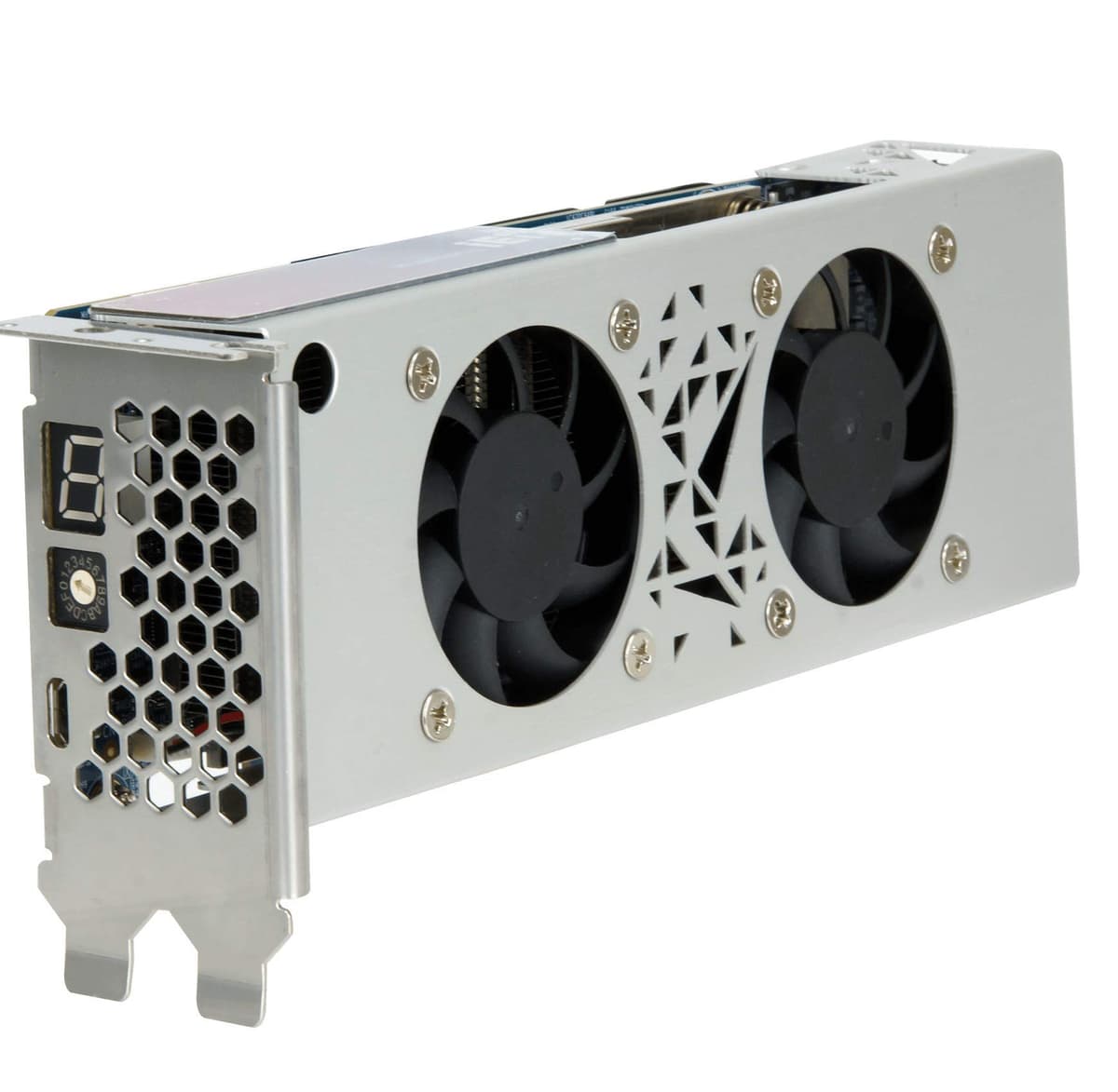 QNAP Mustang F100 A10 R10 Tarjeta Aceleradora de Visión Intel con FPGA Intel Arria 10, PCIe, para IA y Computación de Alto Desempeño