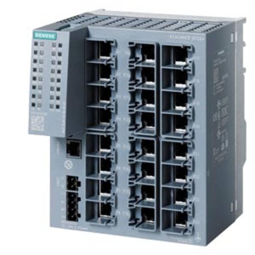 SIEMENS Scalance 6GK5224-0BA00-2AC2 Switch de Red Gigabit administrable, 24 puertos, Ethernet industrial, Layer 2, alta confiabilidad y rendimiento