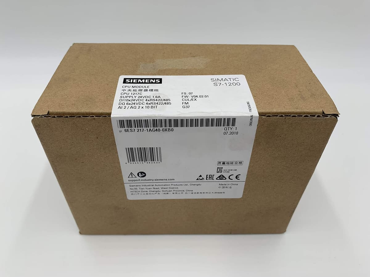 SIEMENS S7-1200 6ES7291-1AB30-0XA0 Kit de Puerta CPU 1214 (Paquete de 4) Accesorio Original para Automatización Industrial ST70-1200