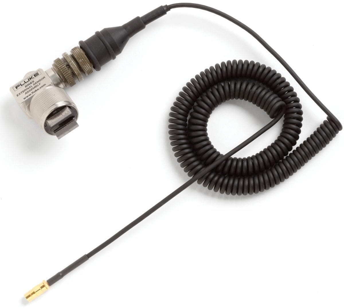 Fluke FLUKE-805/ES Sensor de Vibración Externo con Cabezal de 90°, Imán de Alta Potencia, Conector Rugerizado Mil-Spec y Cable Enrollado de 7'