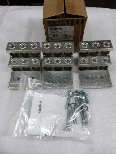 SIEMENS VL 3TA6PG750 Interruptor Automático, Cuerpo PG AL, 3 polos, zapata/lug 6W, 750 KCMIL, negro