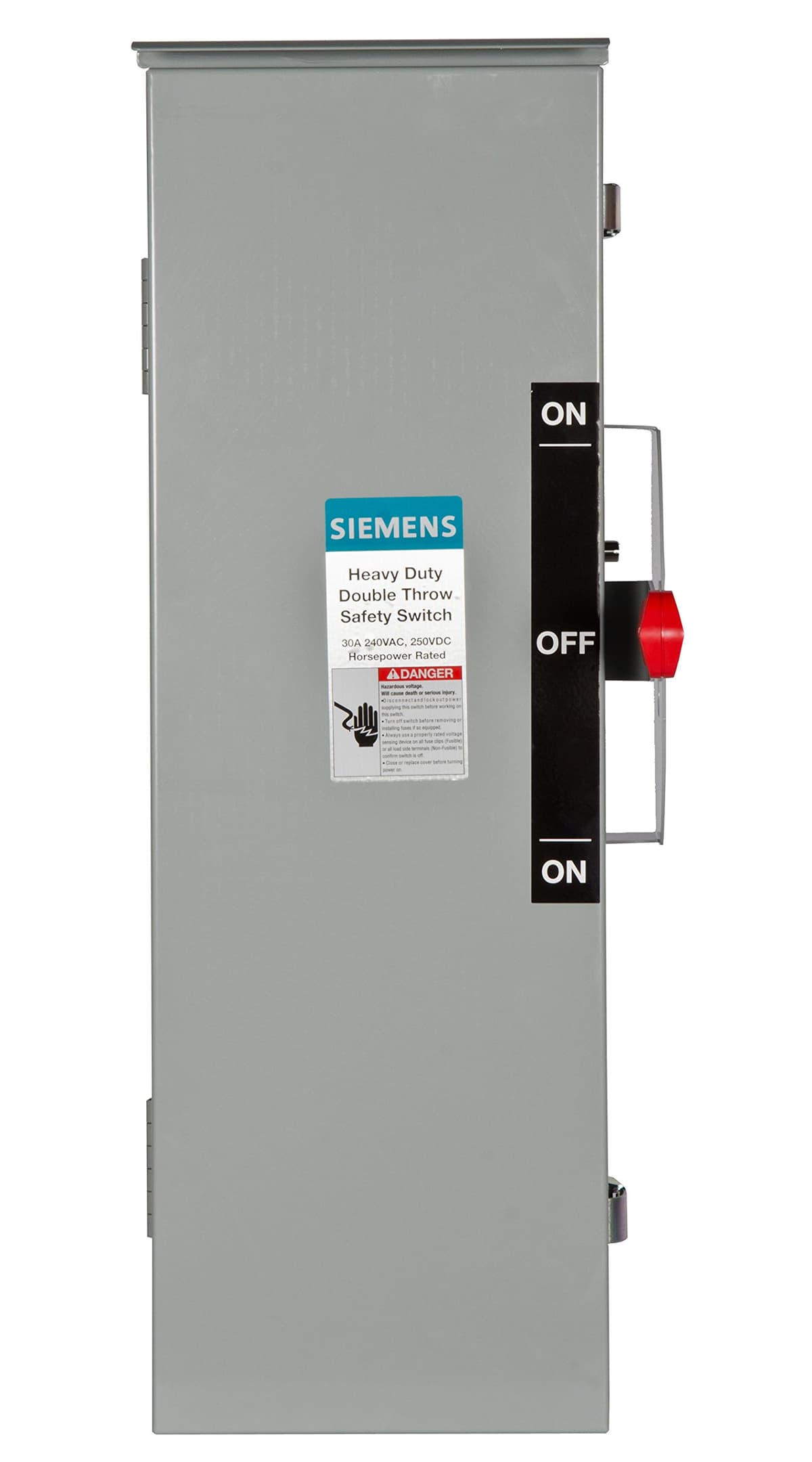 Siemens HI DTF321R Interruptor de Seguridad Doble Tiro 30A 3 Polos 240V 3 Hilos con Fusibles