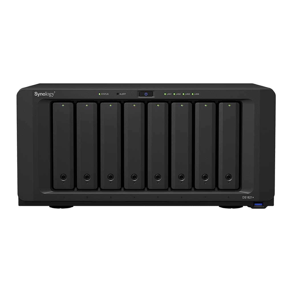 Synology DiskStation DS1821+ NAS para negocios con CPU Ryzen, 16GB RAM, SSD M.2 1TB, HDD 16TB, sistema DSM, compatible con iSCSI ASIHLAMZ477