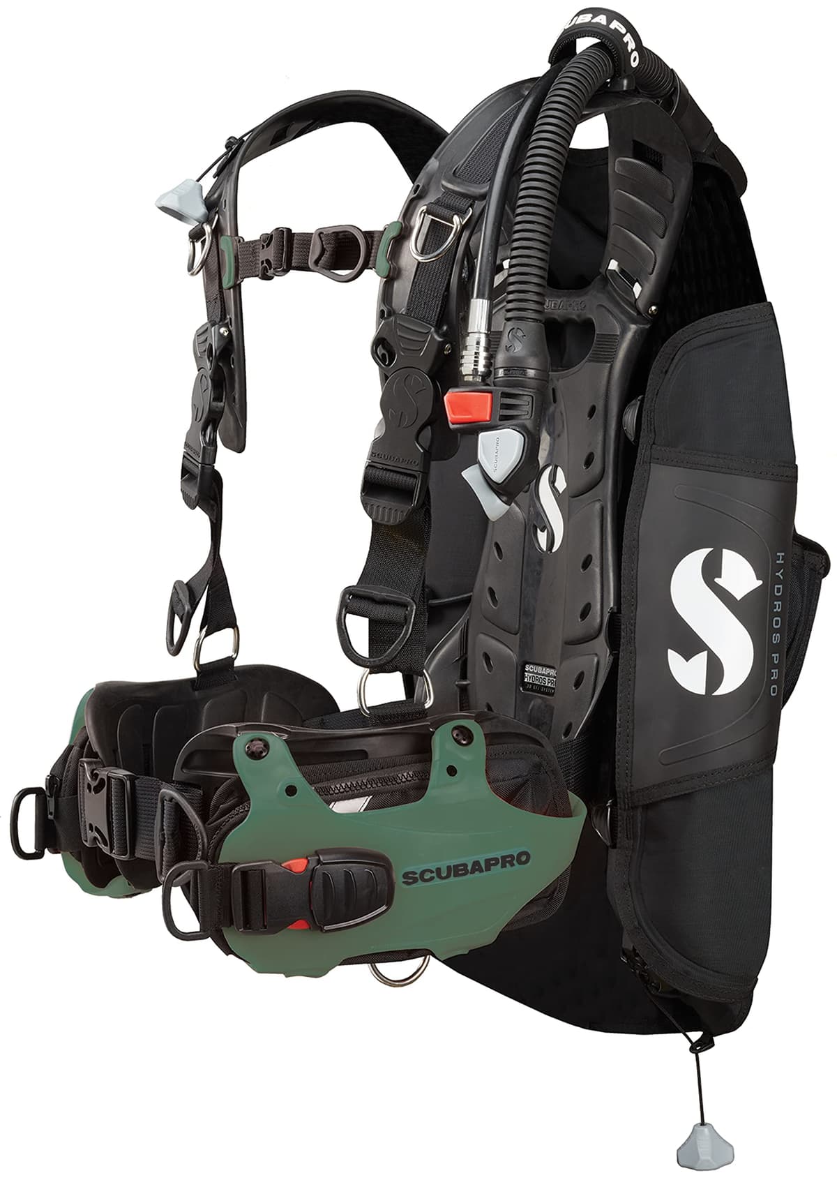 SCUBAPRO Hydros Pro con Air2 5ª Gen. BCD Hombre, Army Green Medium SPRO-21.730.340-ARMYGREEN