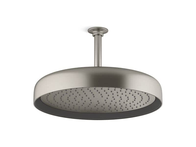 Kohler 26292-BN Statement Cabezal de lluvia redondo de 14" de una sola función, 2.5 gpm, Níquel Cepillado