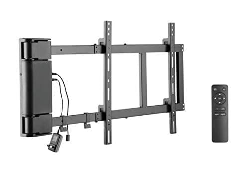 ynVISION.DESIGN Soporte de Pared Motorizado Abatible para TV de 32" a 75" con Control Remoto | Gira hasta 90 Grados | Compatible con Control Remoto Samsung, LG o Universal (Paquete de 3)